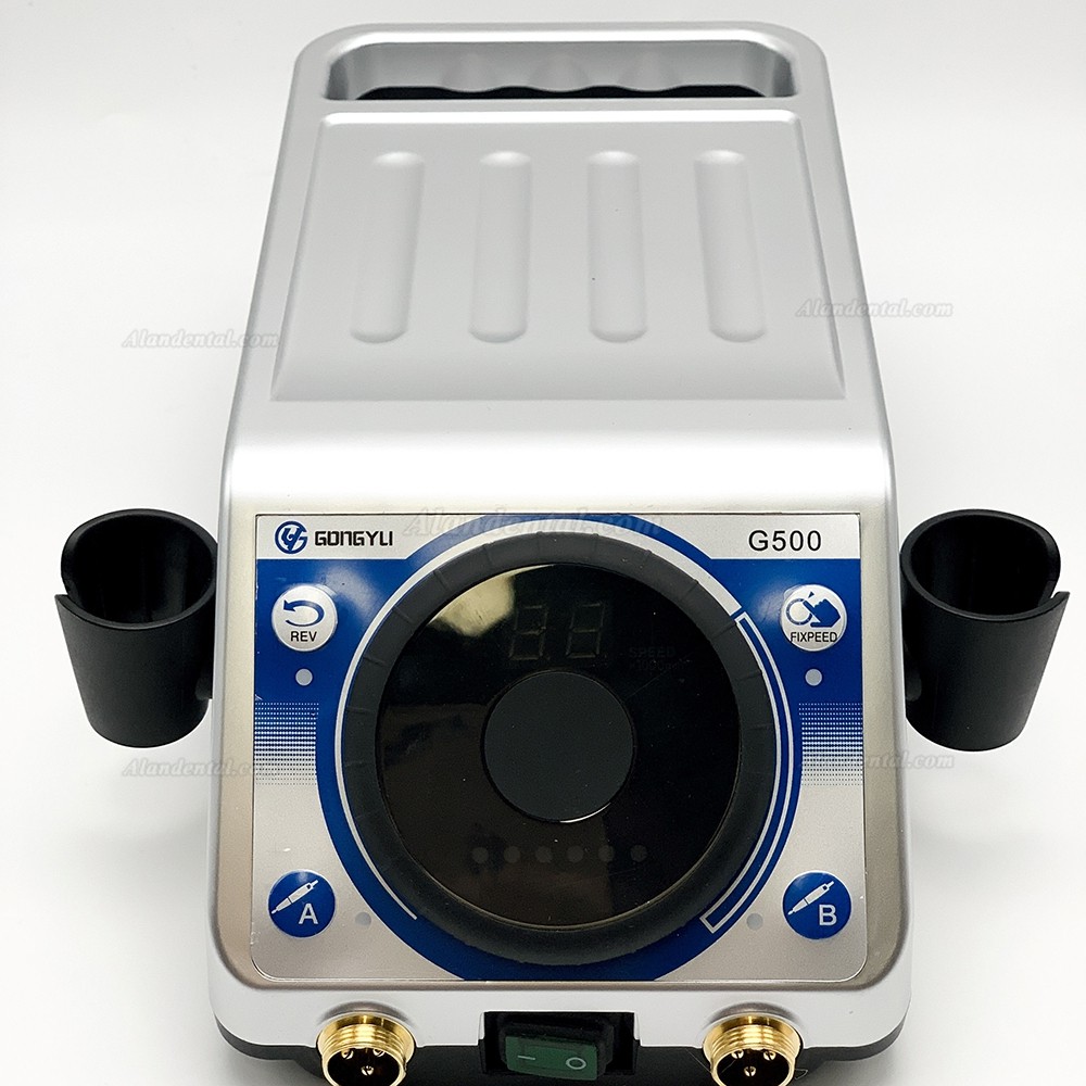 GONGYU G500 Dental Lab Micromotor with 50000RPM Handpiece & Foot Control Pedal